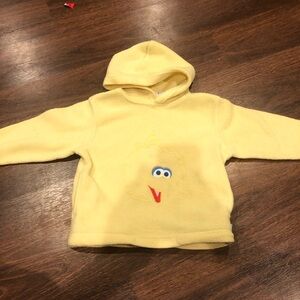 SOLD — Y2k yellow big bird Sesame Street hoodie - - 4T